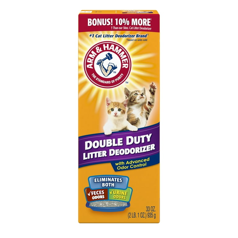 Baking Soda Best Cat Litter Box Deodorizer ARM HAMMER Double Duty