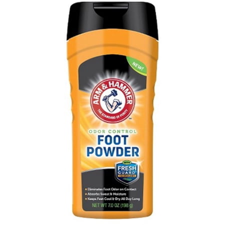 ARM & HAMMER Foot Odor Control Powder 7 oz (Pack of 4)