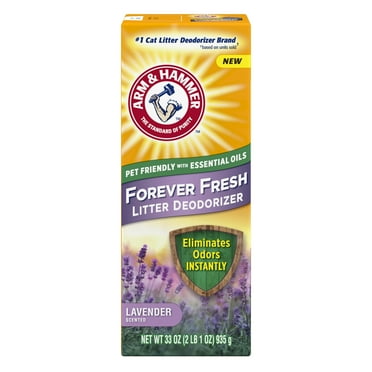 ARM & HAMMER Forever Fresh Cat Litter Deodorizer, Pet-Friendly Lavender Scent, 33 oz