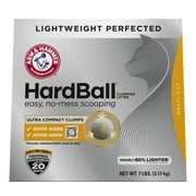 ARM & HAMMER Hardball Lightweight Cat Litter, Multi-Cat Clumping Litter, No-Mess Scooping, 7 lb