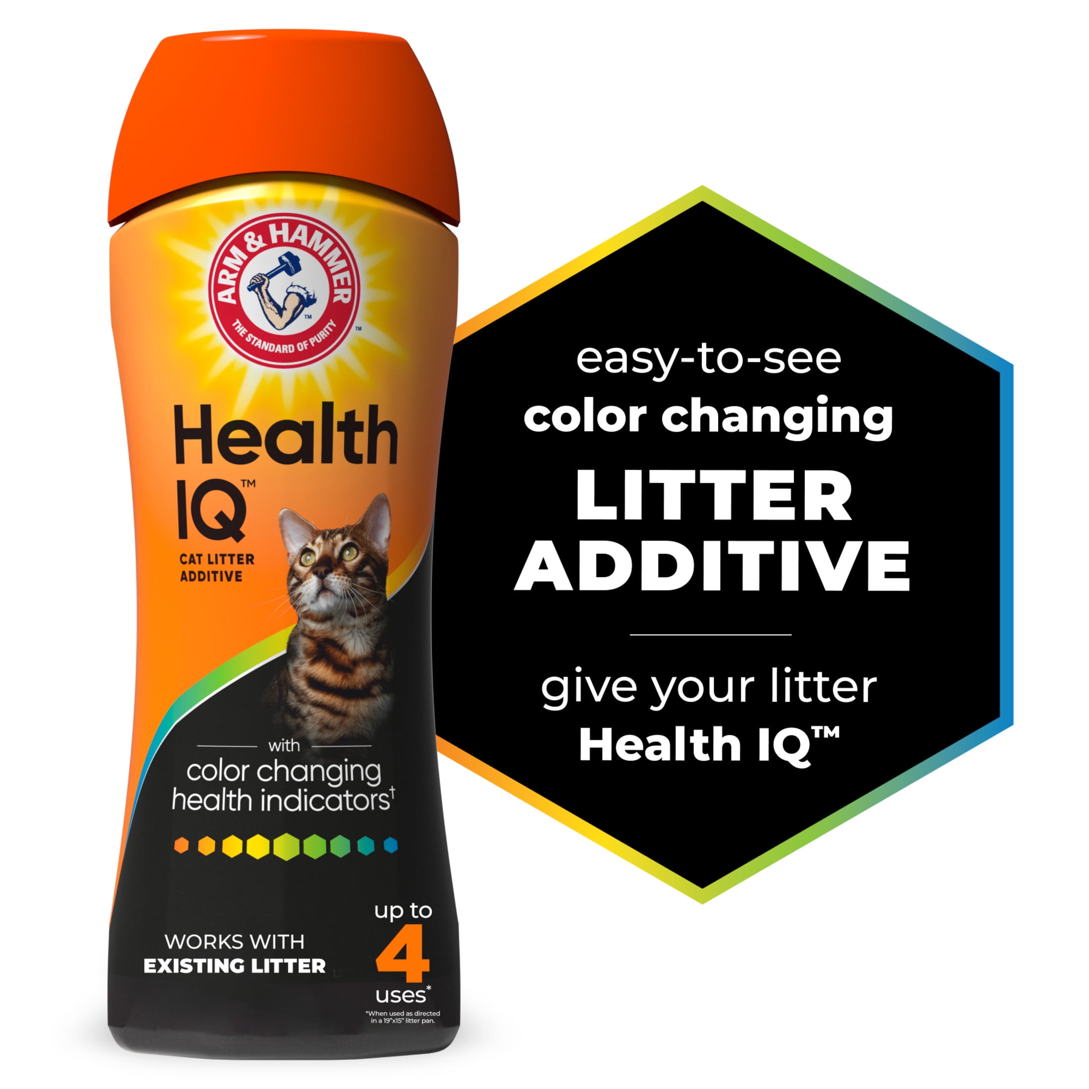 ARM & HAMMER Health IQ Cat Litter Additive, with Color Changing Health