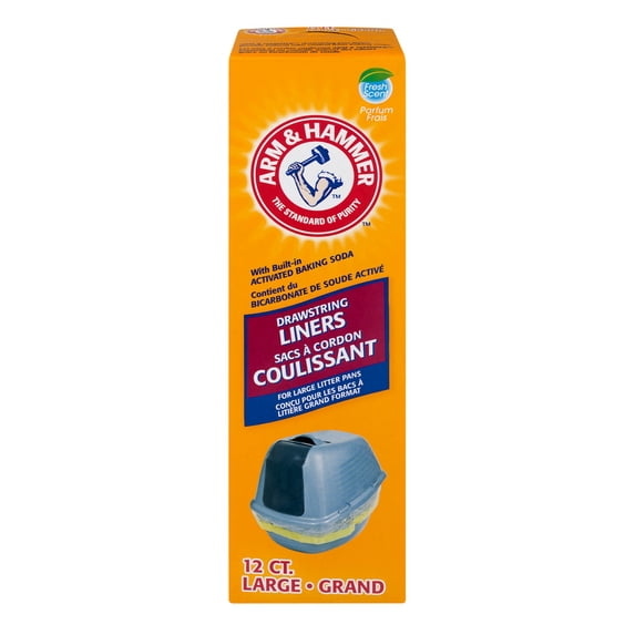 ARM & HAMMER Large Drawstring Liners, Pack of 12