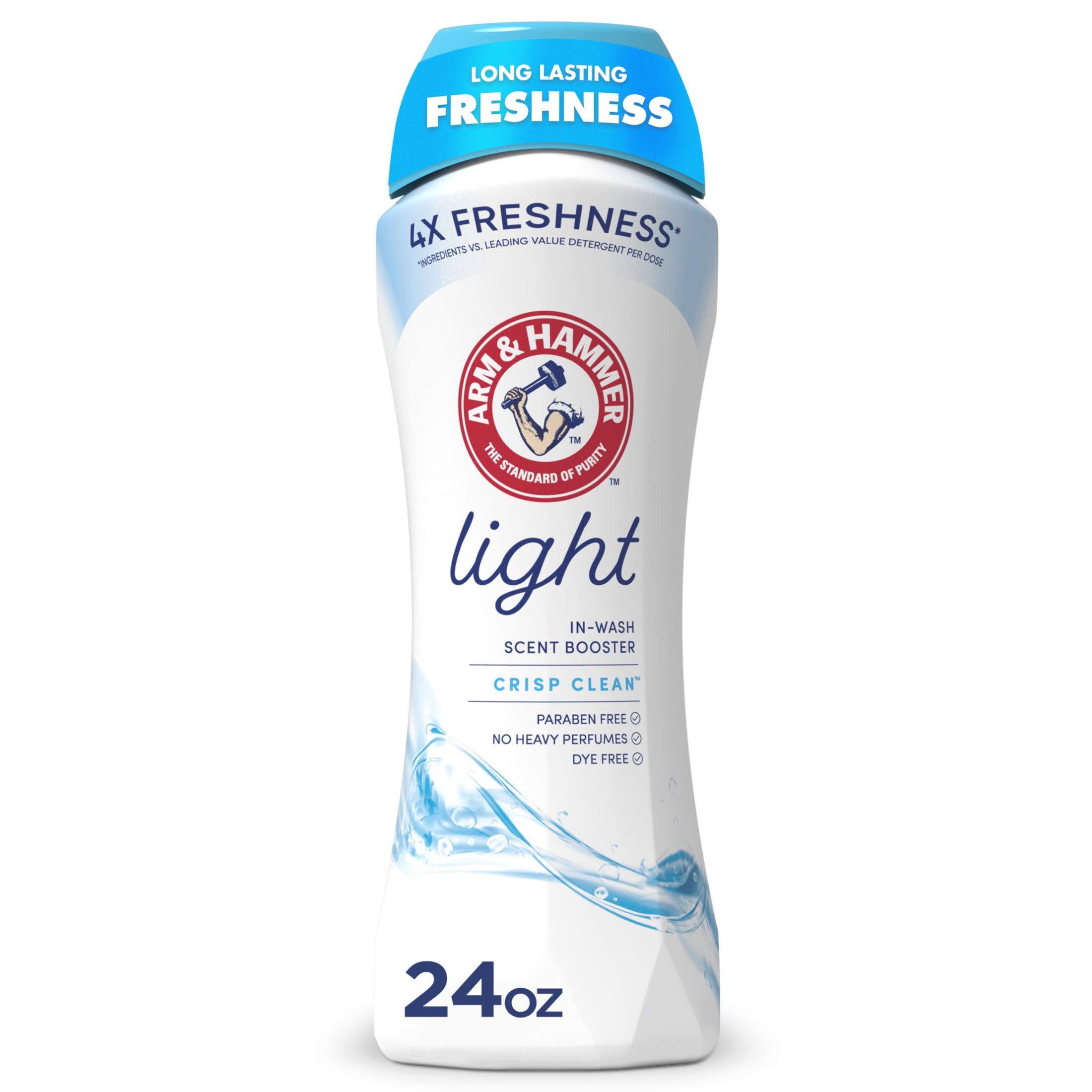 ARM & HAMMER Light In-Wash Scent Booster, Laundry Scent Booster Crisp Clean scent, 24 Oz