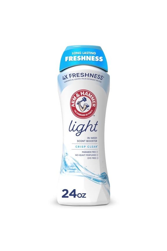 Light In-Wash Scent Booster, Laundry Scent Booster Crisp Clean scent, 24 Oz