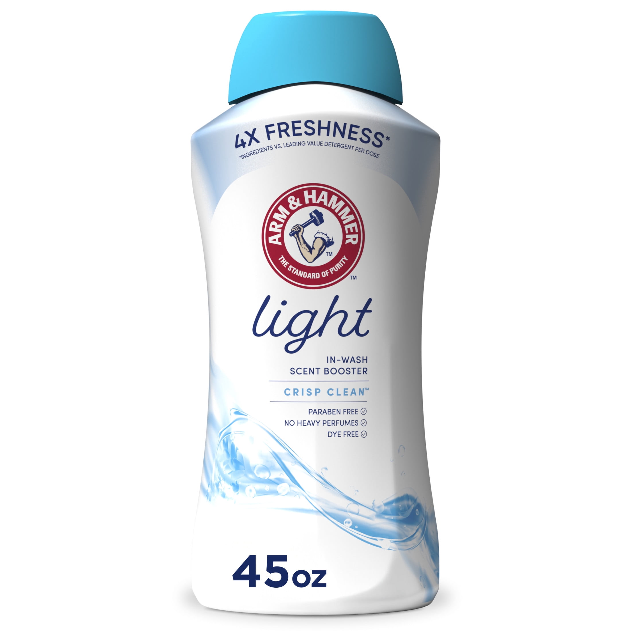 ARM & HAMMER Light In-Wash Scent Booster, Laundry Scent Booster Crisp Clean scent, 45 Oz