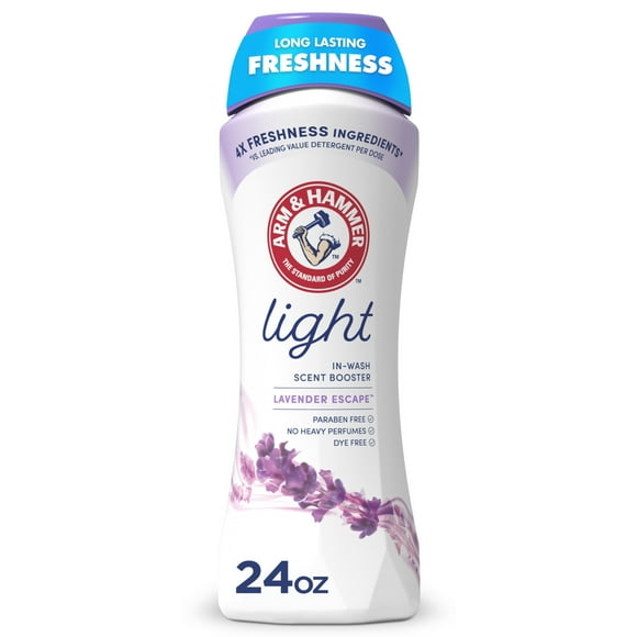ARM & HAMMER Light In-Wash Scent Booster, Laundry Scent Booster Lavender Escape scent, 24 Oz