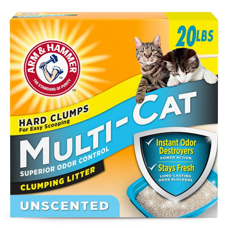 Arm & Hammer Multi-Cat Clumping Litter Unscented, 20lb