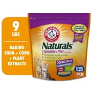 ARM & HAMMER Naturals Clumping Cat Litter with Corn Fibers, Odor Control, Fresh Scent, 9 lbs