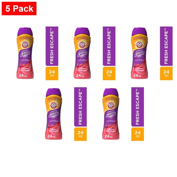 ARM & HAMMER Odor Blasters Fresh Escape In-Wash Scent Booster 24 oz - 5 Pack