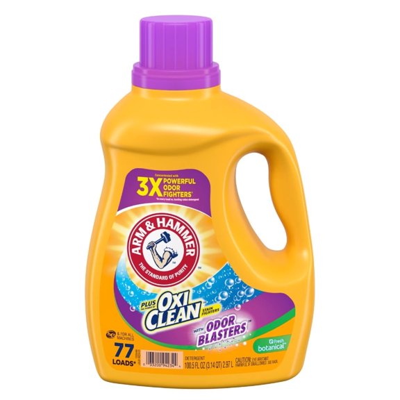 ARM & HAMMER OxiClean Liquid Laundry Detergent (Pack 1) - 77 Loads, 100.5fl