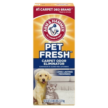 ARM & HAMMER Pet Fresh Carpet Odor Eliminator, for Homes with Dogs and Cats, Fresh Scent, 42.6 oz