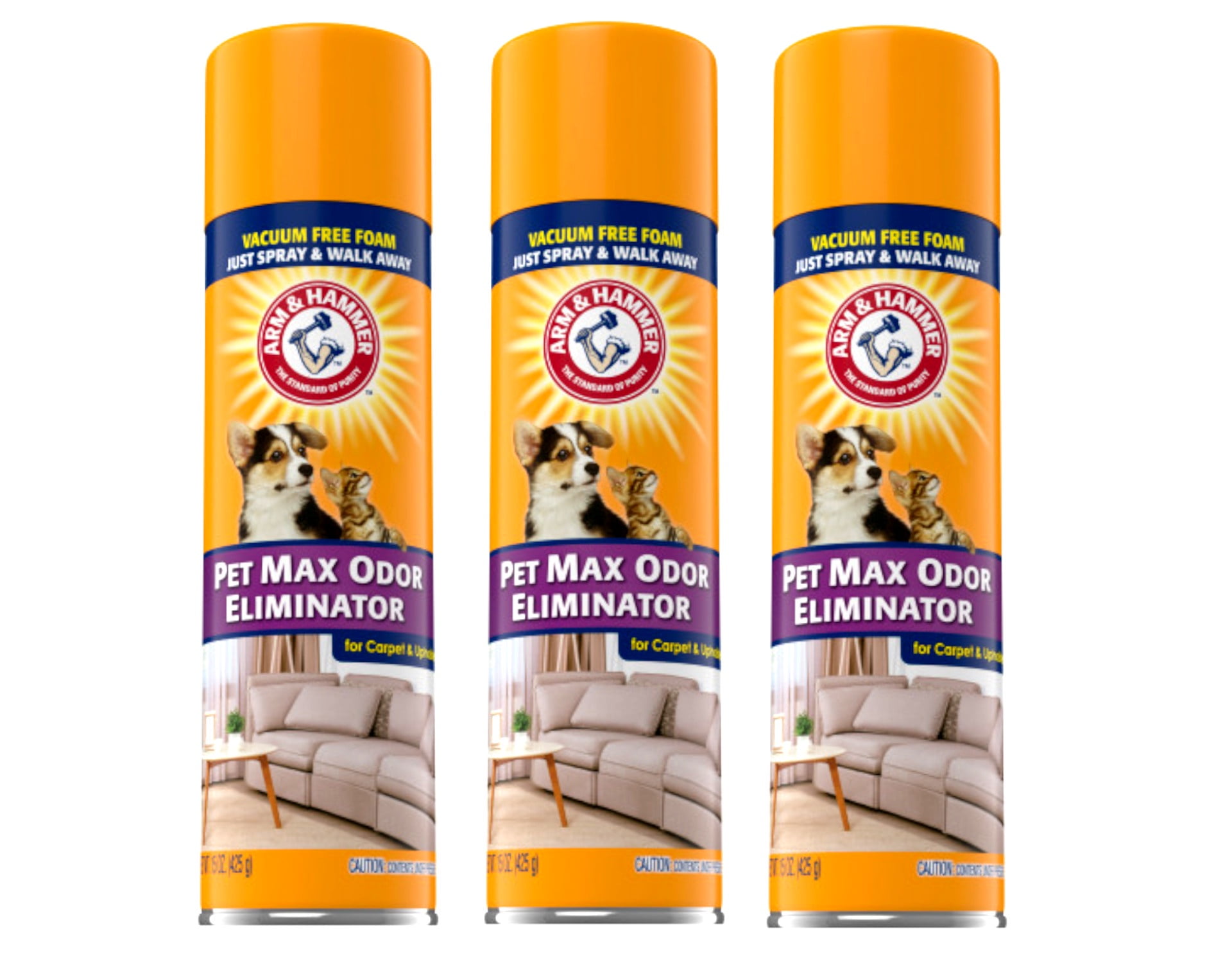 ARM & HAMMER Pet Max Odor Eliminator, 15 oz - 3 Pack