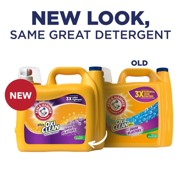 ARM & HAMMER Plus OxiClean Odor Blasters Fresh Botanical Liquid Laundry Detergent 166.5 fl oz - Pack of 1