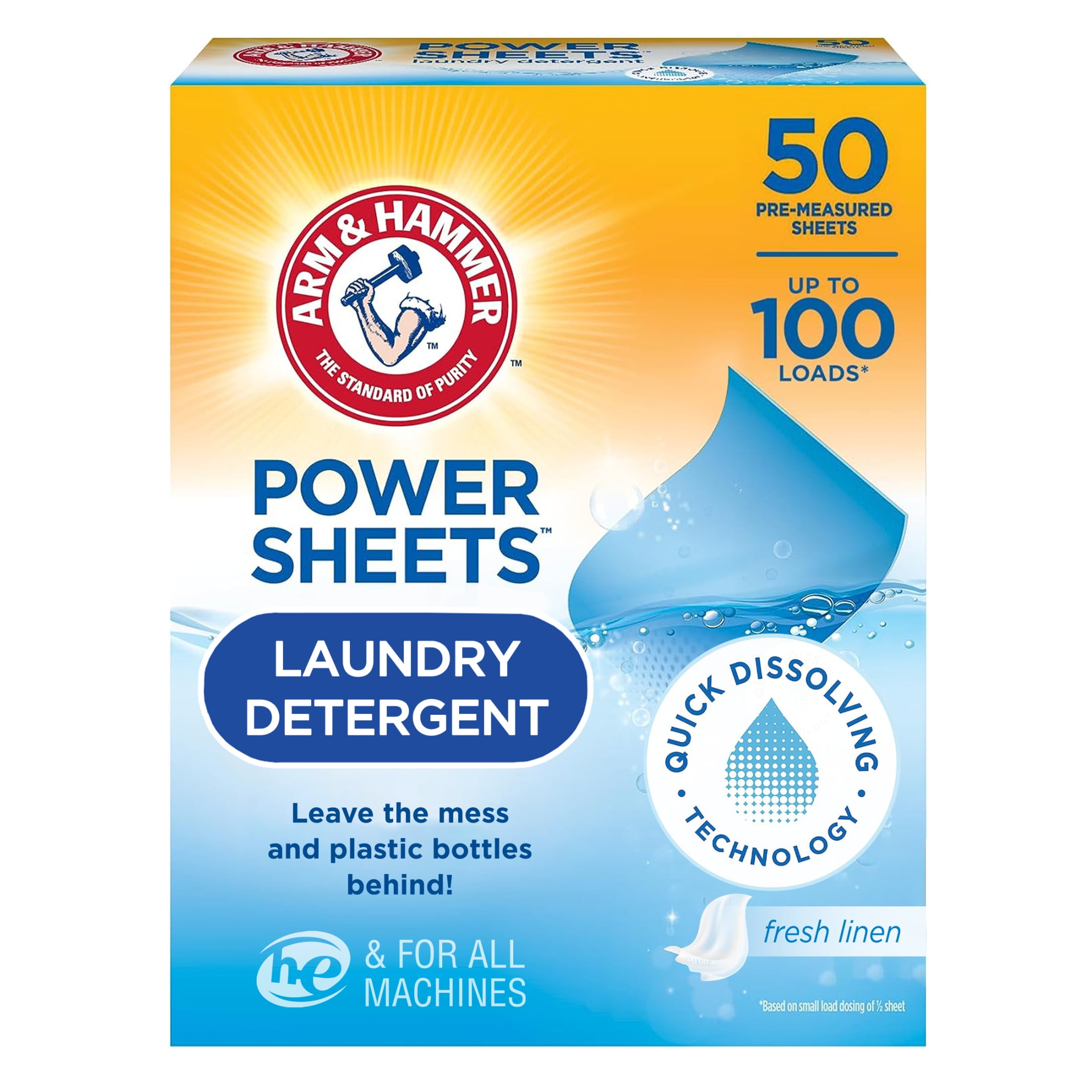 Fresh Linen High Efficiency Laundry Detergent Sheets