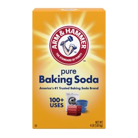 ARM & HAMMER Baking Soda, Multi-Purpose 100% Pure Sodium Bicarbonate Powder, 4 lb Box