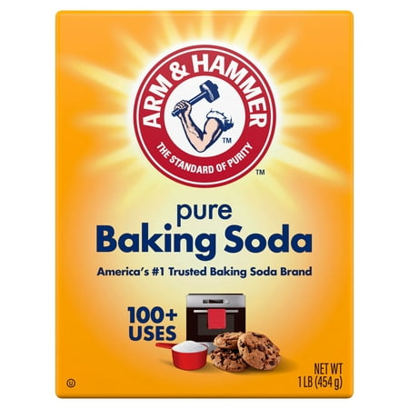 ARM & HAMMER Pure Baking Soda, For Baking, Cleaning & Deodorizing, 1 lb Box