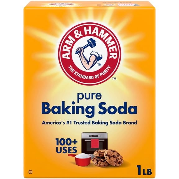 ARM & HAMMER Baking Soda for Cooking, Cleaning, Laundry, Deodorizing, & More, 1 lb Box
