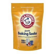 ARM & HAMMER Pure Baking Soda, For Baking, Cleaning & Deodorizing, 3 lb Resealable Bag