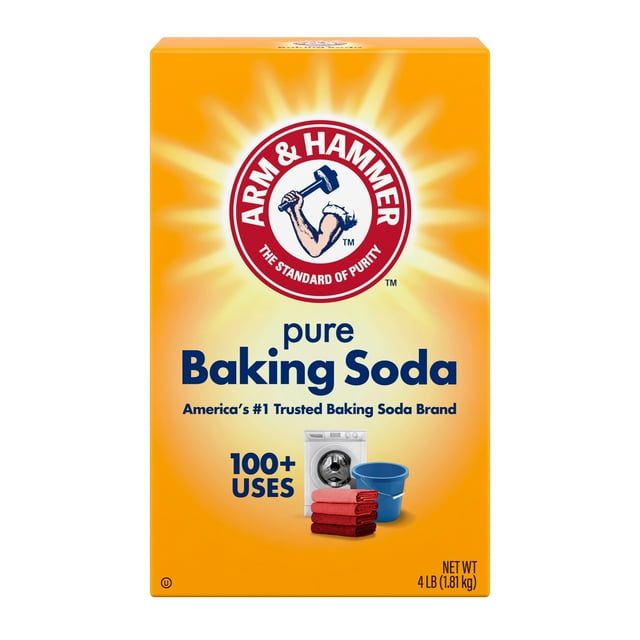 ARM & HAMMER Pure Baking Soda, For Baking, Cleaning & Deodorizing, 4 lb ...