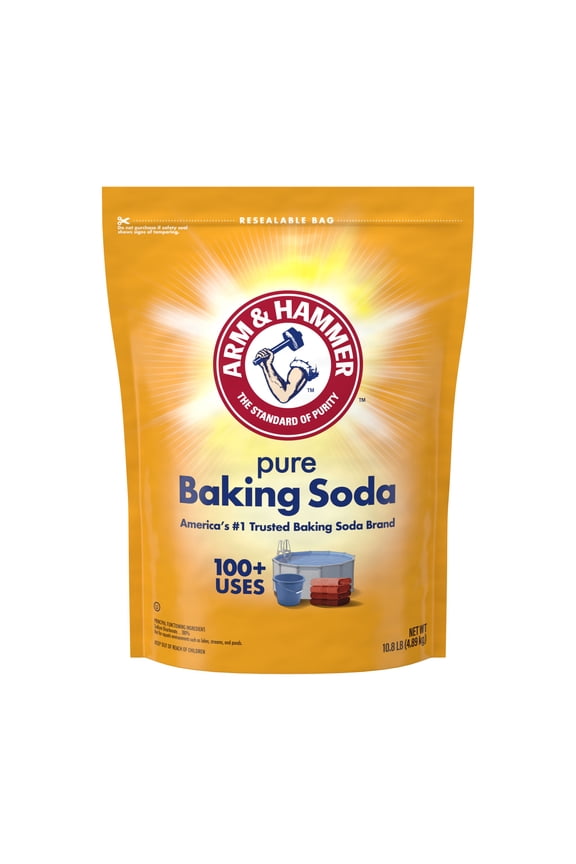 Pure Multi-Purpose Baking Soda for Pool, Cleaning, and Deodorizing, 10.8 lb Bag