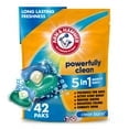 thumbnail image 1 of ARM&HAMMER'S Clean Burst 5-in-1 Laundry Detergent Power Paks, Powerfully Clean, Clean Burst Scent, 42 Count, 1 of 6