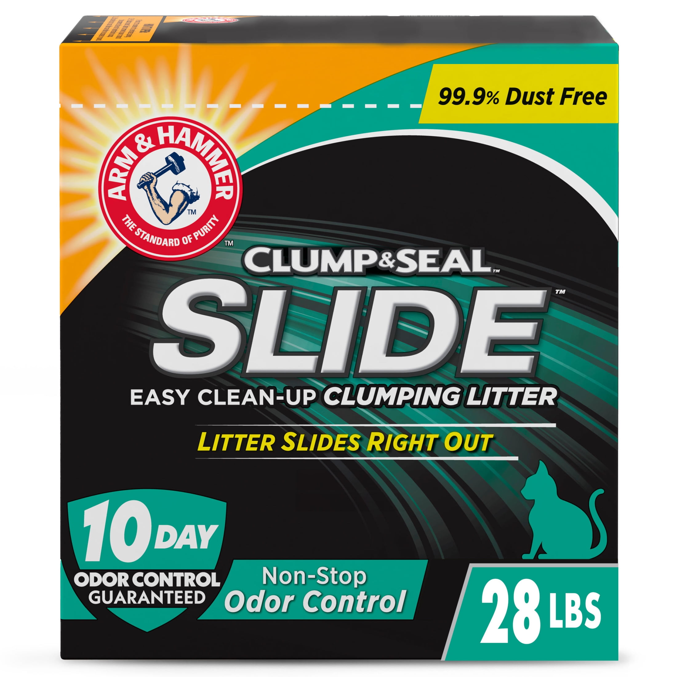 ARM HAMMER SLIDE Easy Clean-Up Litter, Non-Stop Odor Control, 28 - Main Image