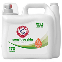 ARM & HAMMER Sensitive Skin Free  Clear, 170 Loads Liquid Laundry Detergent, 170 Fl oz