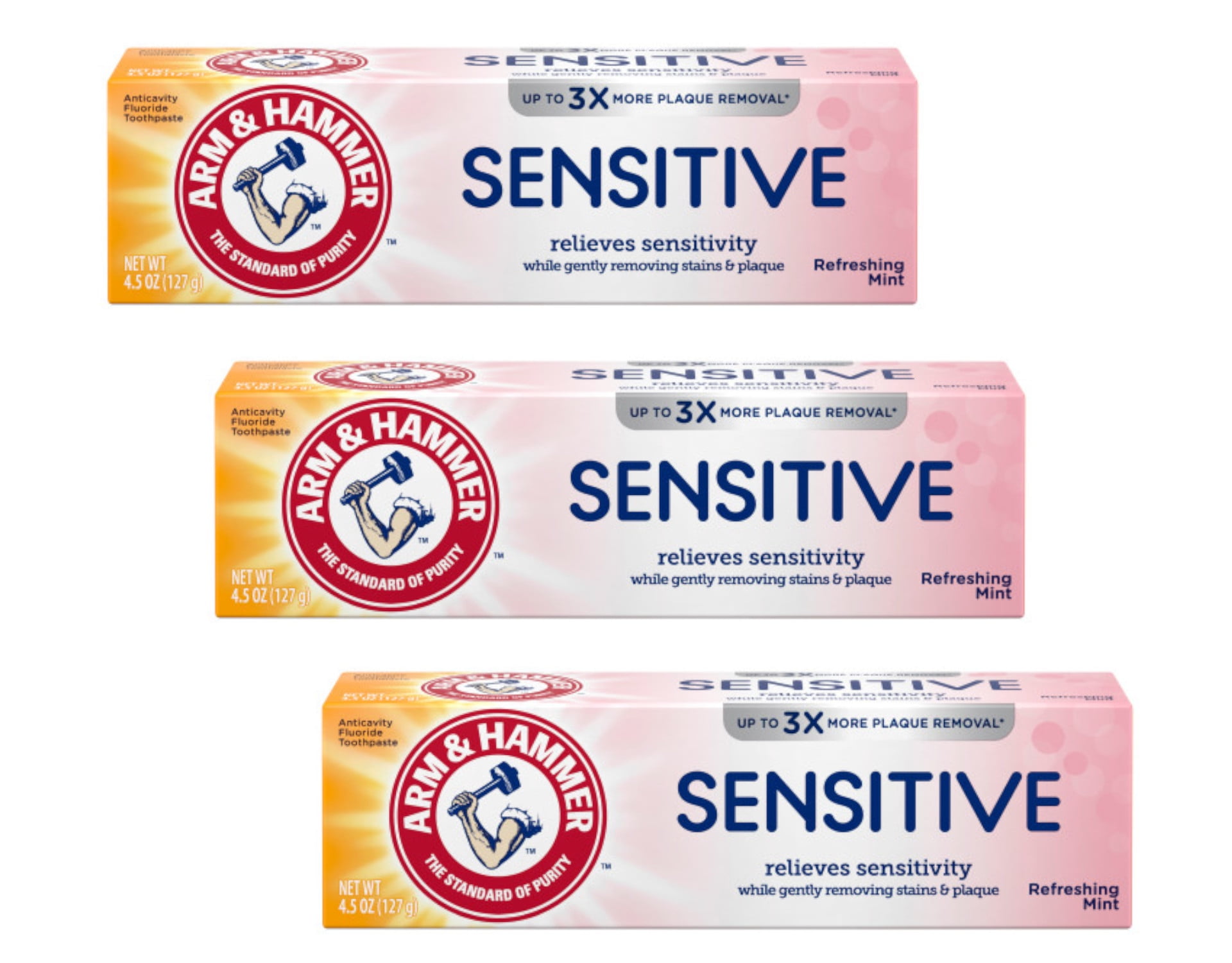 Arm & Hammer Anticavity Toothpaste for Sensitive Teeth & Gums, 4.5oz