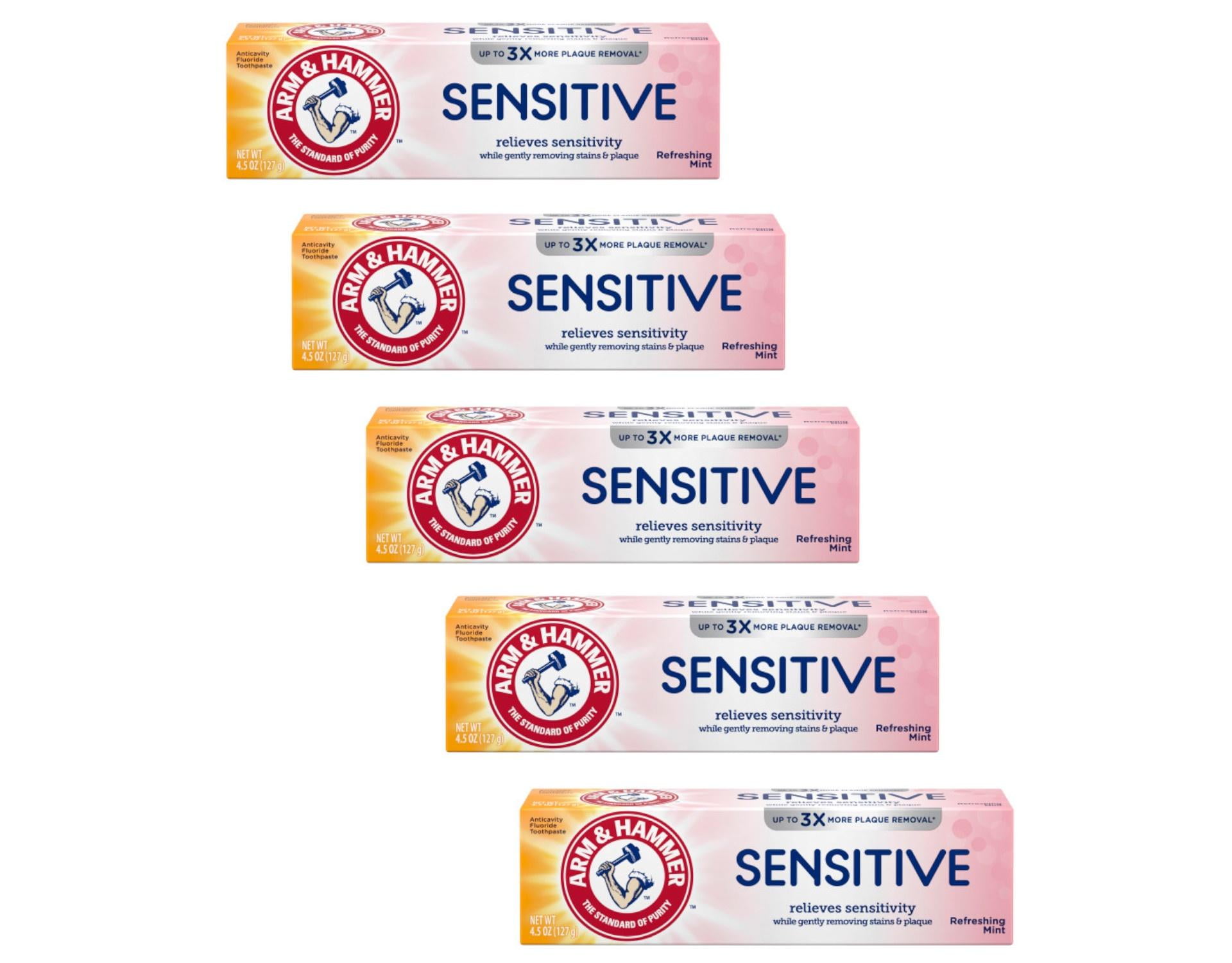ARM & HAMMER Sensitive Teeth & Gums Toothpaste 4.5 oz (Pack of 4)