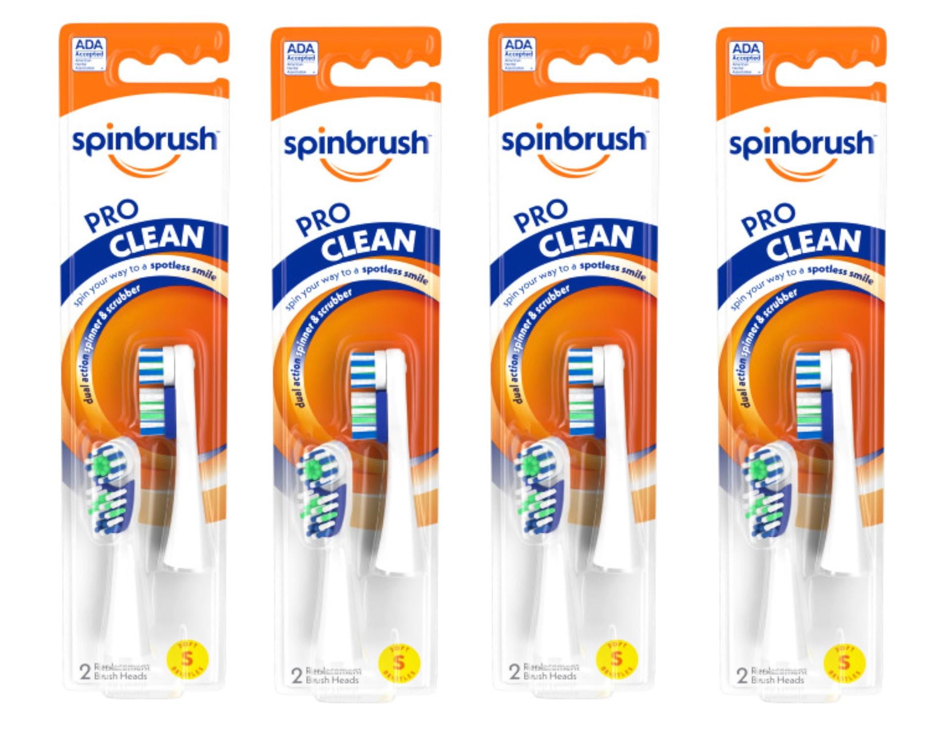ARM HAMMER Spinbrush Pro Clean Replacement Brush Heads Soft 2 Ea arm-hammer-spinbrush-pro-clean-replacement-brush-heads-soft-2-ea