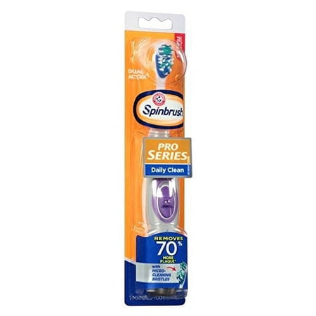 ARM & HAMMER Spinbrush Pro Series Daily Clean Powered Toothbrush Medium - Color Vary