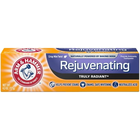 ARM & HAMMER Truly Radiant Rejuvenating Fresh Mint Twist Toothpaste, 4.3 Oz