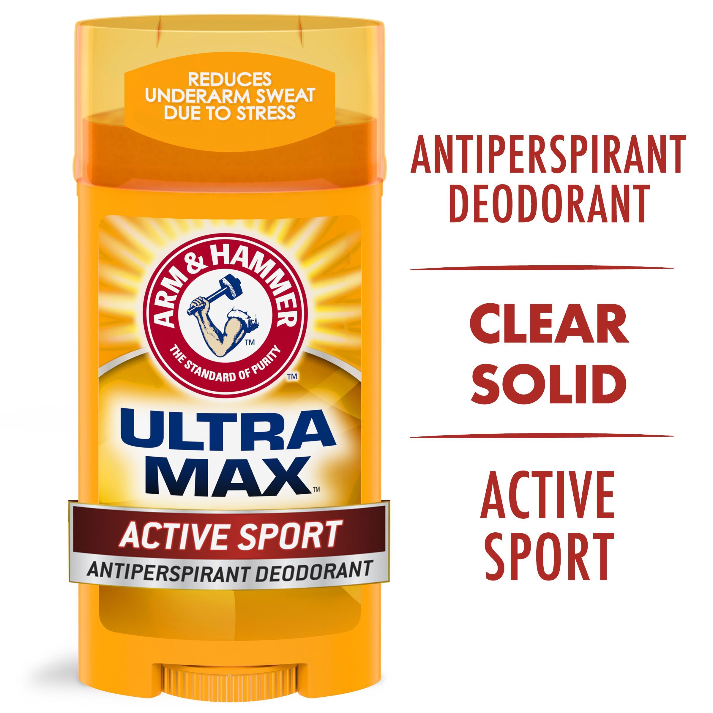 ARM & HAMMER ULTRA MAX Deodorant- Active Sport-  Solid Stick - 2.6oz - image 1 of 6