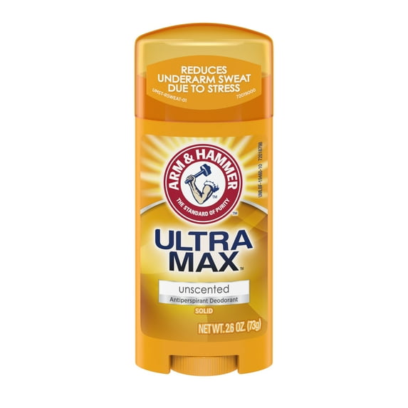 ARM & HAMMER ULTRA MAX Solid Antiperspirant Deodorant, Unscented, 2.6 oz