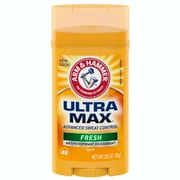 ARM & HAMMER ULTRAMAX Anti-Perspirant Deodorant Invisible Solid, Fresh 2.60 oz