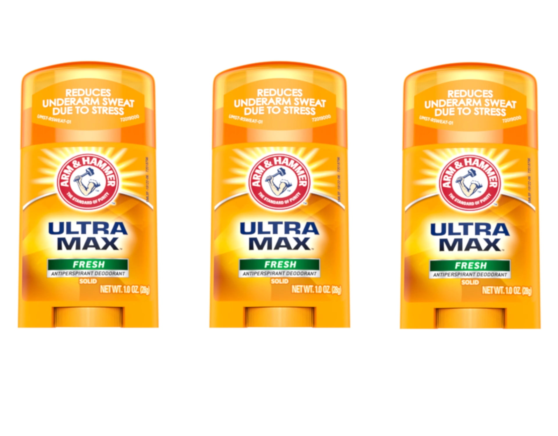 ARM & HAMMER Ultra Max Deodorant & Antiperspirant 1 oz (Pack of 3