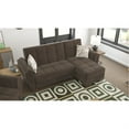 thumbnail image 1 of ARMADA AIR LOUNGE SECTIONAL SECTIONAL (L+C) 108 BROWN/BROWN, 1 of 1