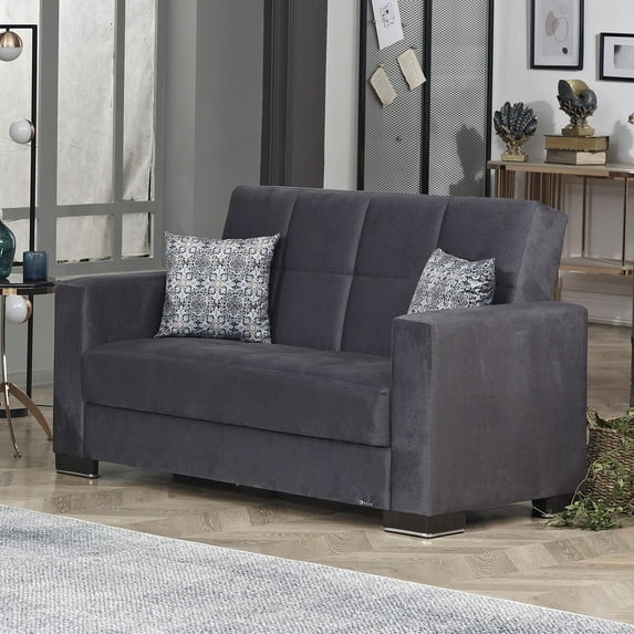 ARMADA LOVESEAT 1 MICROFIBER GRAY