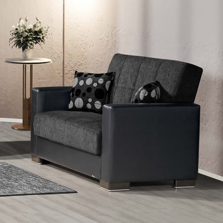 ARMADA LOVESEAT 18 DARK GRAY/BLACK PU