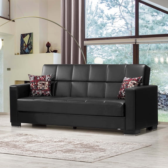 ARMADA SOFABED 15 BLACK PU