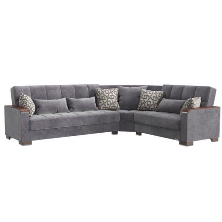 ARMADA X SECTIONAL S+L+W 301 MICROFIBER GRAY