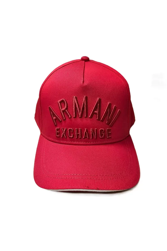 Red 954047 With White Trim Arched Logo Snapback One Size Men's Hat