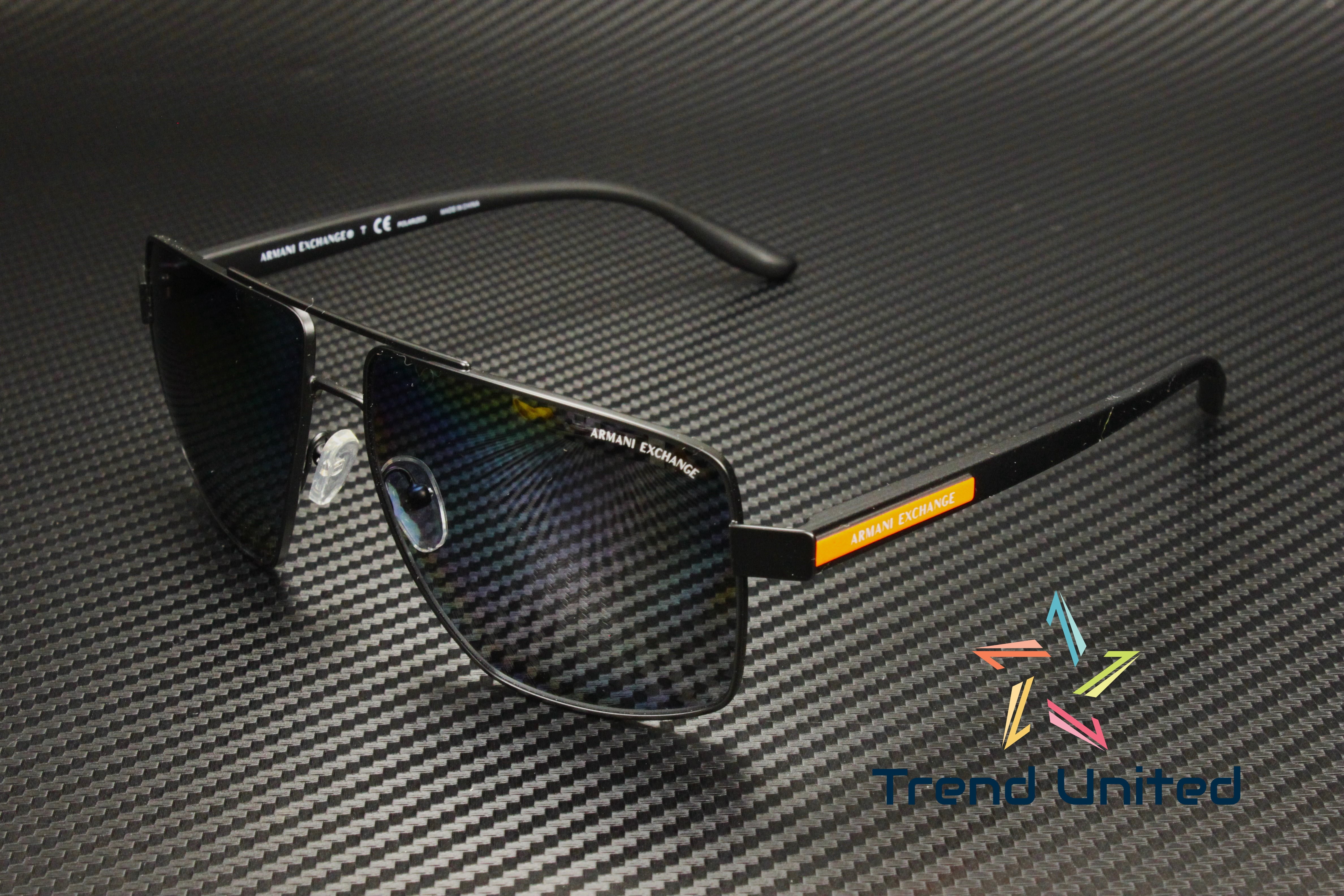 Armani Exchange Men's AX2037S 600081 60mm Square Polarized Sunglasses