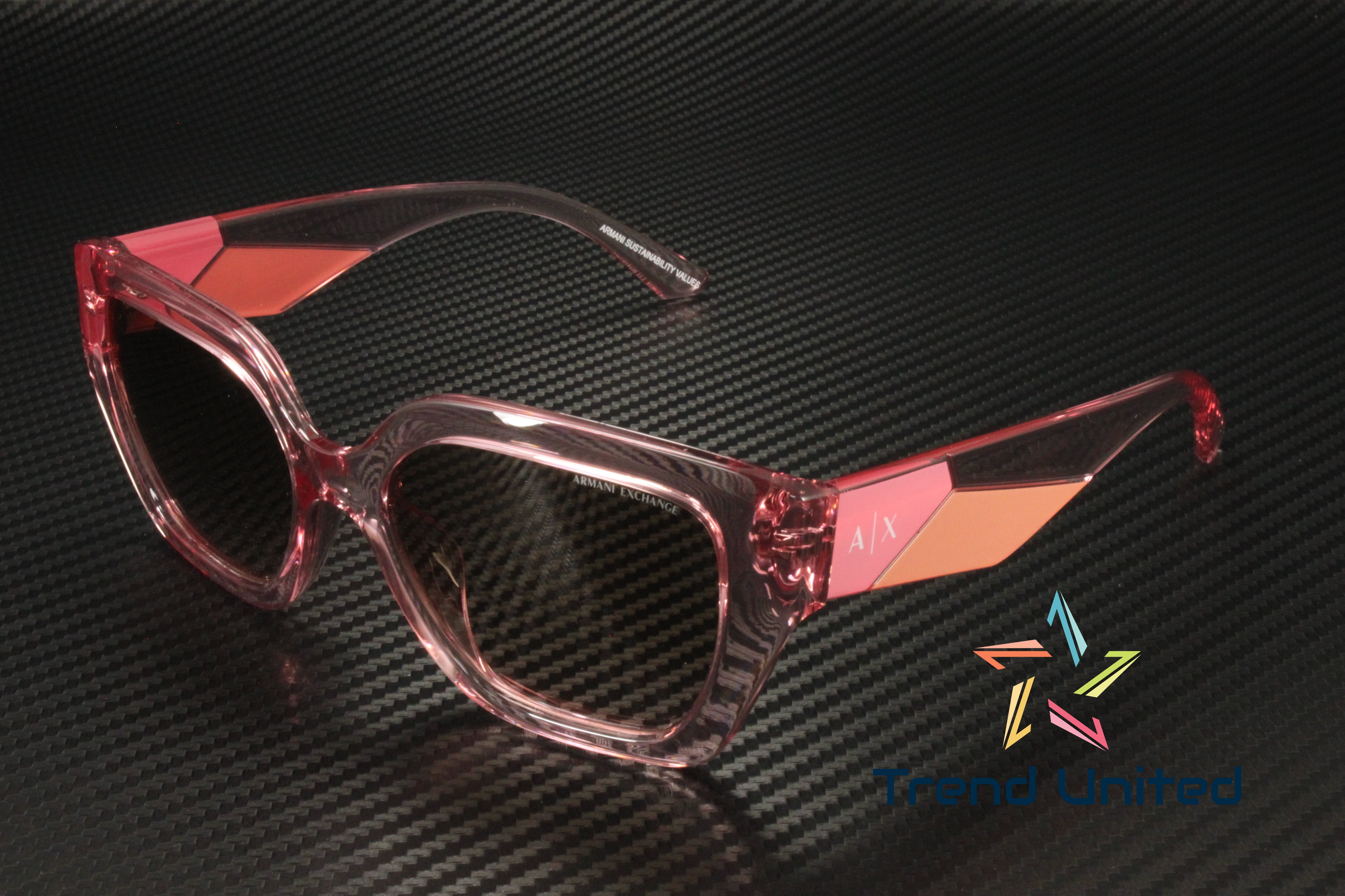 ARMANI EXCHANGE AX4125SU 833911 Trans Pink Pink Grad Grey 54  display picture 1