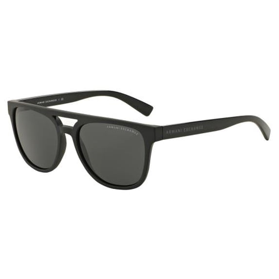 ARMANI EXCHANGE Sunglasses AX 4032F 814087 Black Matte Transparent/Dark Grey Transparent 56MM