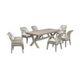 thumbnail image 1 of ARMEN LIVING Costa Outdoor Dining Set Grey Acacia Wood & Rope, 1 of 11