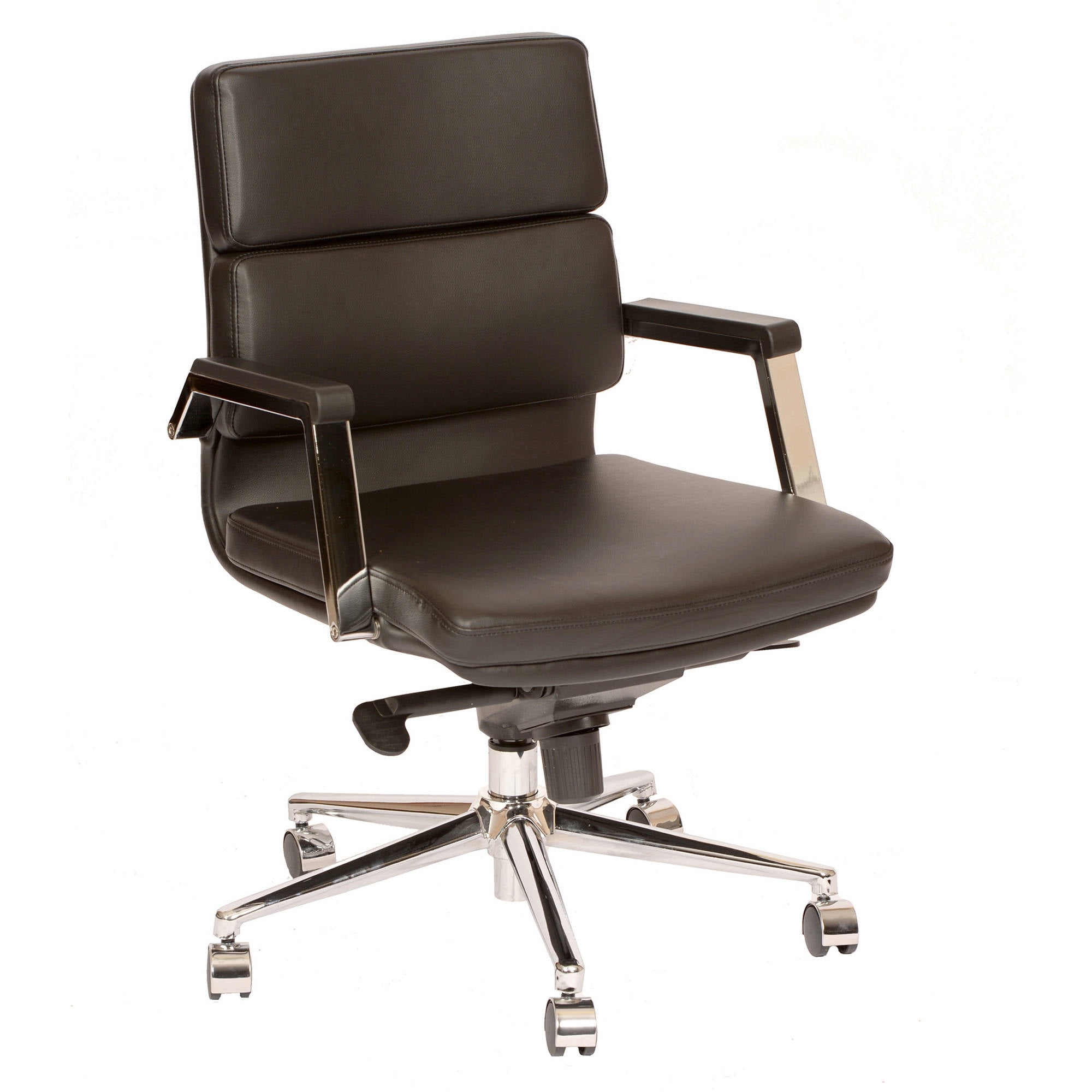 ARMEN LIVING Fabian Modern Office Chair, Black and Chrome - Walmart.com