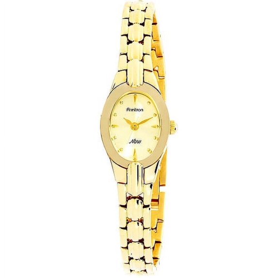 Armitron Women's Bracelet Watch with 18mm Oval Gold Tone Case