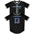 thumbnail image 1 of ARMNHMR 13 Baseball Jersey V-neck Unisex Baseball Jacket Harajuku Button-up Shirt, 1 of 4