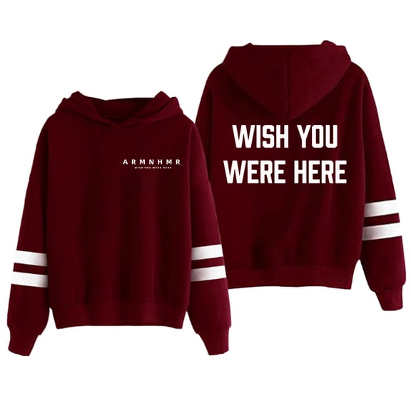 ARMNHMR Wish You Were Here Pullovers Hoodies Unisex Hooded Pocketless Sweatshirts